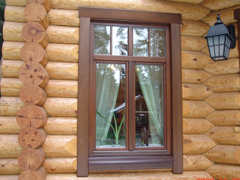 Современные деревянные окна из сосны