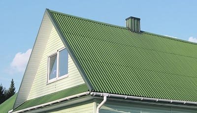 Покраска крыши накрытой шифером