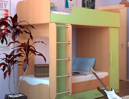 Двухъярусная кровать «Карина Люкс» в интернет-магазине Bibu